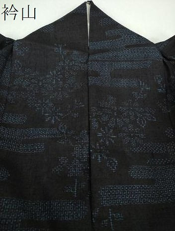 平和屋着物●結城紬　80亀甲　霞花文　正絹　逸品　DABF7495ps