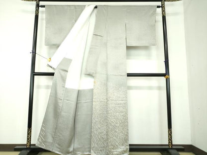 平和屋着物●豪華色留袖　駒刺繍　霞文　金彩　正絹　逸品　DABF7496ps