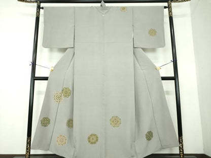 平和屋着物●訪問着　正倉院花文　金彩　正絹　逸品　DABF7502ps