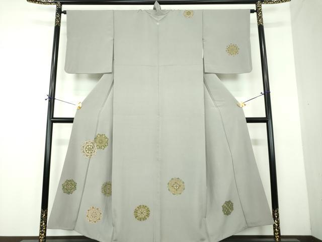 平和屋着物●訪問着　正倉院花文　金彩　正絹　逸品　DABF7502ps