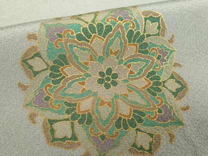 平和屋着物●訪問着　正倉院花文　金彩　正絹　逸品　DABF7502ps