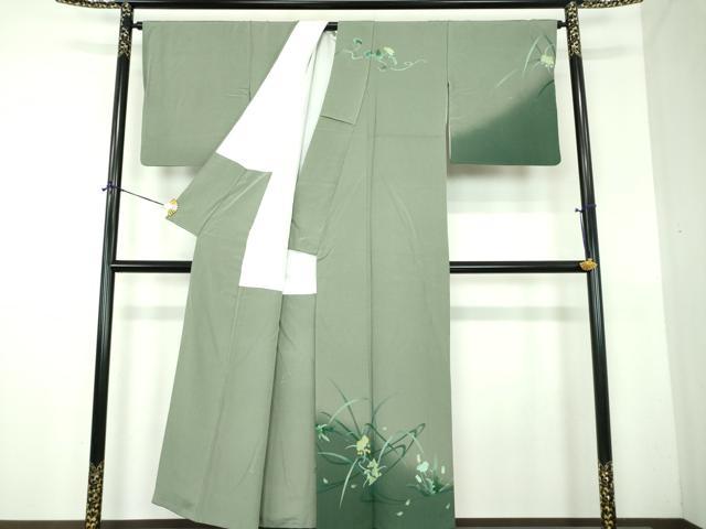 平和屋着物●訪問着　草花文　暈し染め　正絹　逸品　DABF7503ps