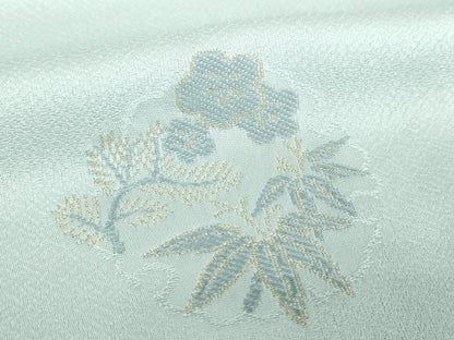 平和屋着物●訪問着　寿光織　松竹梅　金糸　反端付き　正絹　逸品　未使用　DABF7512ps