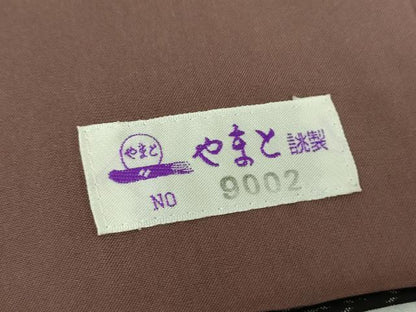 平和屋着物●本場大島紬　古代染色純泥染　変わり間道　やまと誂製　大山謹製　証紙付き　正絹　逸品　DABF7522ps