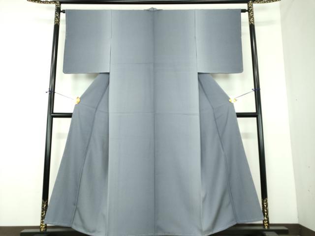 平和屋着物●上質な小紋　格子　正絹　逸品　未使用　DABF7526ps