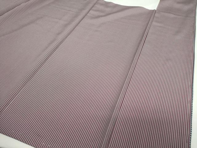 平和屋着物●上質な小紋　格子　正絹　逸品　未使用　DABF7526ps