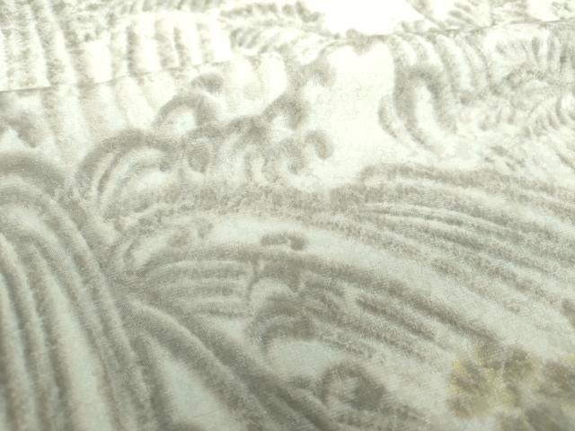 平和屋着物●訪問着　立波花文　滝　暈し染め　正絹　逸品　DABF7528ps