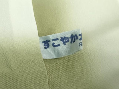 平和屋着物●上質な小紋　市松文様　暈し染め　正絹　逸品　未使用　DABF7531ps