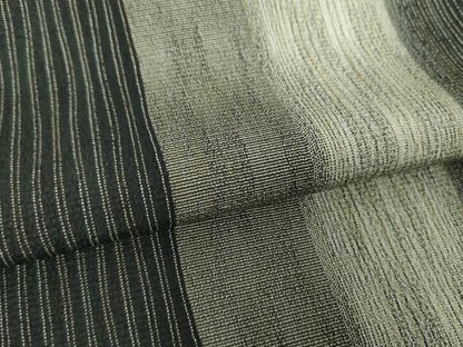 平和屋着物●本塩沢　変わり間道　正絹　逸品　DABF7537ps