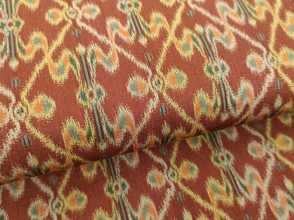 平和屋着物●龍村美術織物　九寸開き名古屋帯　太子間道　正絹　逸品　未使用　DABF7562ps