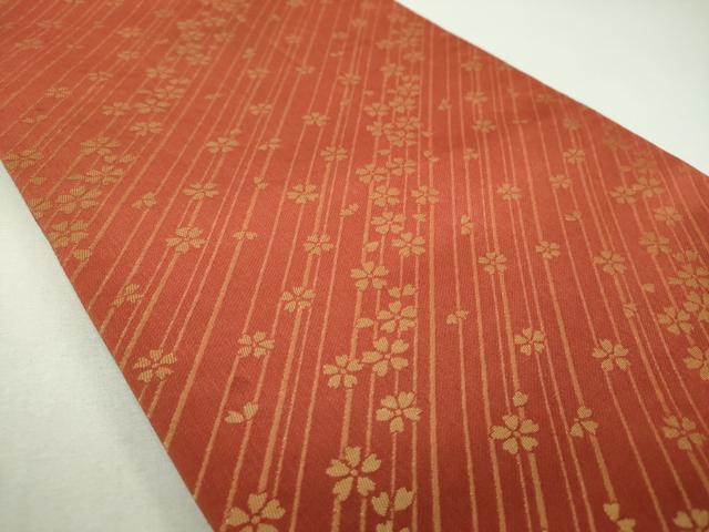 平和屋着物▼両面　六通柄袋帯　舞蝶梅文　金銀糸　正絹　逸品　DABF7694ps