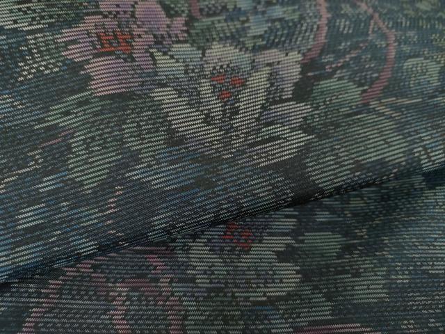 平和屋着物●本場大島紬　鼓花文　やまと誂製　正絹　逸品　未使用　DABF7711ps