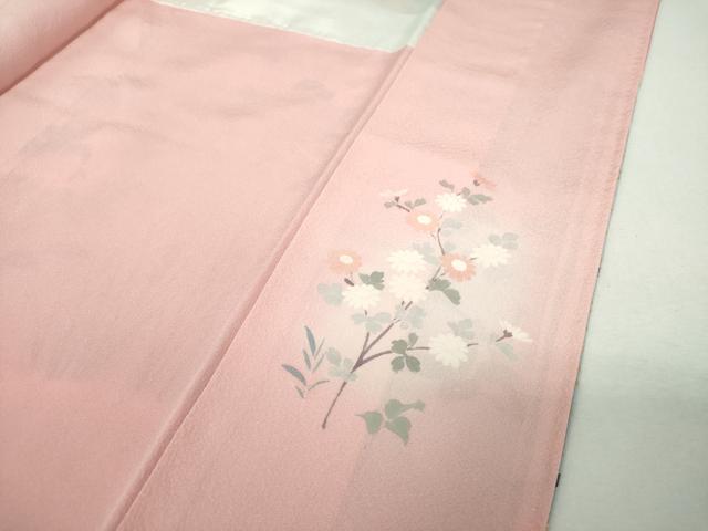 平和屋着物●訪問着　作家物　流水鴛鴦貝桶花文　暈し染め　金彩　正絹　逸品　DABF7718ps