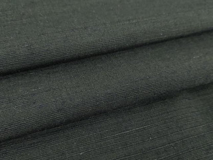 平和屋着物●男性　紬　色無地　黒地　正絹　逸品　未使用　DABF7720ps