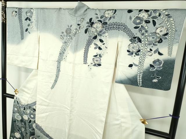 平和屋着物●訪問着　作家物　絞り　辻が花　暈し染め　金彩　正絹　逸品　DABF7726ps