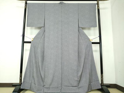 平和屋着物●江戸小紋　群れ鶴　正絹　逸品　DABF7728ps