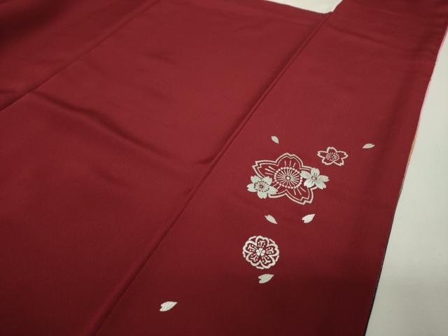 平和屋着物●金彩友禅 卓越技能者・名工・和田光正監修 光阿弥 振袖 舞桜 雪輪花文 暈し染め 金銀彩 銀通し地 正絹 逸品 DABF7750ps