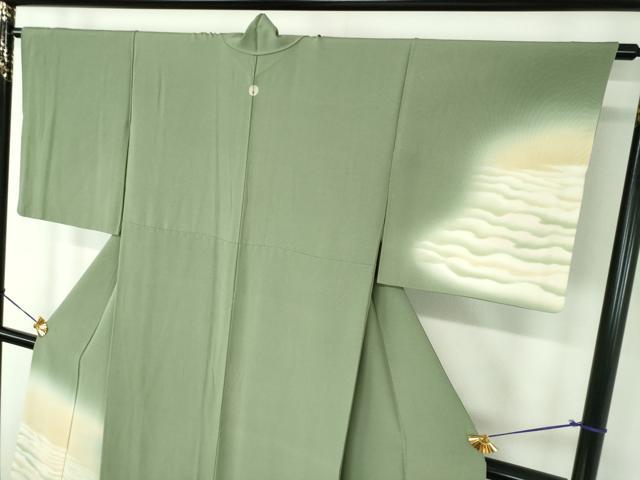 平和屋着物●近代日本画の巨匠　横山大観　じゅらく謹製　訪問着　霞文　暈し染め　正絹　逸品　DABF7760ps