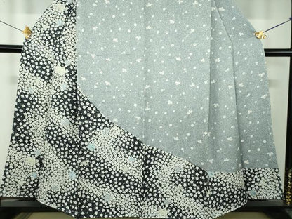 平和屋着物●訪問着　絞り　辻が花　舞楓　正絹　逸品　DABF7765ps