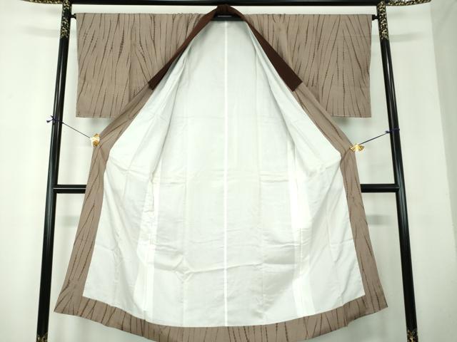 平和屋着物●男性　長襦袢　袷　竜巻絞り　正絹　逸品　未使用　DABF7770ps