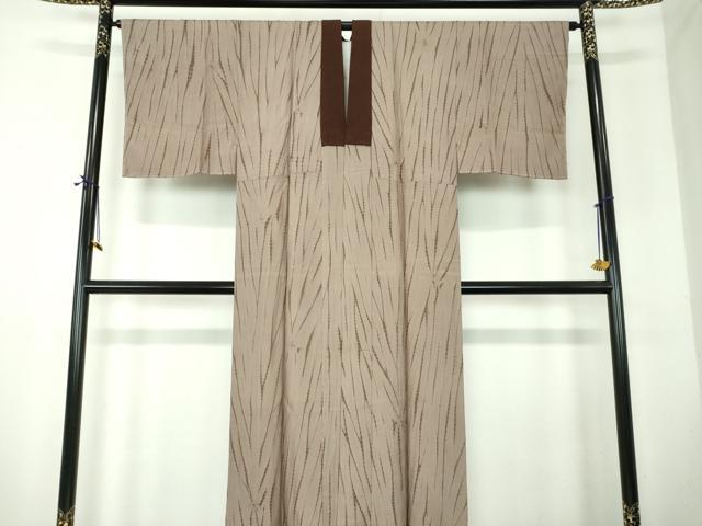 平和屋着物●男性　長襦袢　袷　竜巻絞り　正絹　逸品　未使用　DABF7770ps