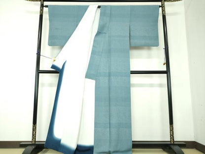 平和屋着物●江戸小紋　横段吉祥小紋柄　正絹　逸品　DABF7786ps