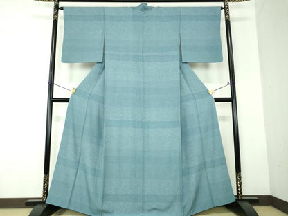 平和屋着物●江戸小紋　横段吉祥小紋柄　正絹　逸品　DABF7786ps