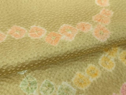 平和屋着物●訪問着　総絞り　雲文　正絹　逸品　未使用　DABF7792ps