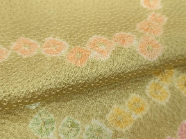 平和屋着物●訪問着　総絞り　雲文　正絹　逸品　未使用　DABF7792ps