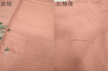 平和屋着物●訪問着　流水花文　暈し染め　銀彩　正絹　逸品　DABF7793ps