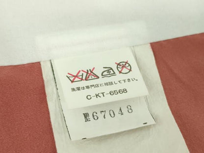 平和屋着物●訪問着　流水花文　暈し染め　銀彩　正絹　逸品　DABF7793ps
