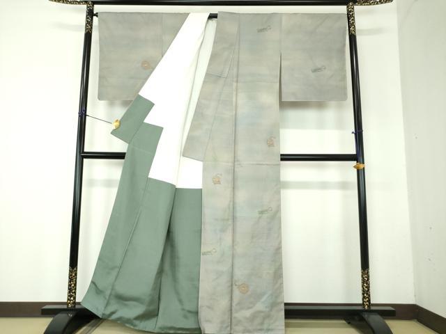 平和屋着物●京の名門・菱屋六右ェ門　紬　印籠　正絹　逸品　未使用　DABF7796ps