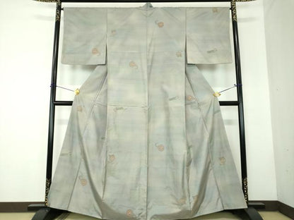 平和屋着物●京の名門・菱屋六右ェ門　紬　印籠　正絹　逸品　未使用　DABF7796ps