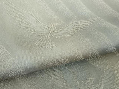 平和屋着物●染色作家　斉藤三才　小紋　三才鳥　正絹　逸品　未使用　DABF7797ps