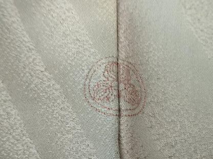 平和屋着物●染色作家　斉藤三才　小紋　三才鳥　正絹　逸品　未使用　DABF7797ps