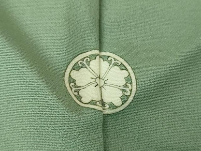 平和屋着物●豪華色留袖　作家物　駒刺繍　寿光織　鴛鴦花文　金彩　正絹　逸品　DABF7805ps