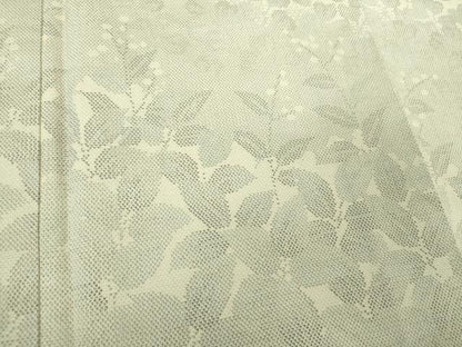 平和屋着物●本塩沢　訪問着　草花文　正絹　逸品　DABF7810ps
