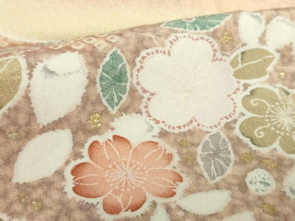 平和屋着物●訪問着　絞り　道長吉祥花文　暈し染め　金彩　正絹　逸品　DABF7818ps