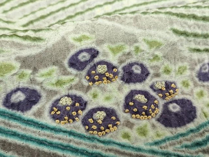 平和屋着物●中国三大刺繍　相良刺繍　訪問着　おぼろ染め　襲絞り　立波松竹梅　銀通し地　正絹　逸品　DABF7820ps