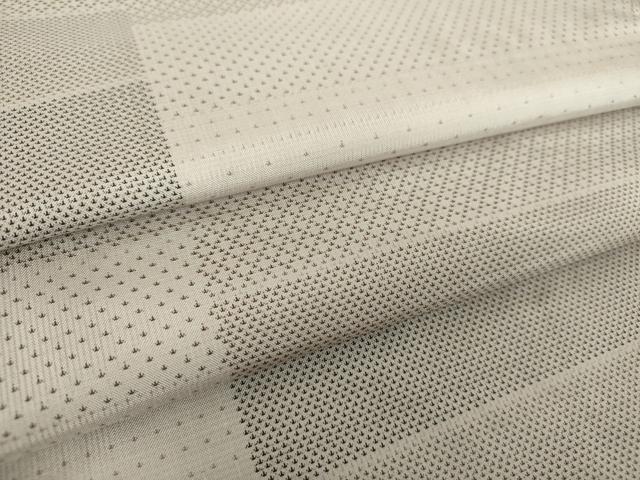 平和屋着物●本場大島紬　白大島　9マルキ　横段文　正絹　逸品　DABF7821ps