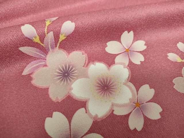 平和屋着物●豪華振袖　舞桜　暈し染め　正絹　逸品　DABF7822ps