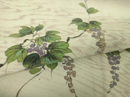 平和屋着物●豪華色留袖　作家物　手描き　葡萄蔦の葉文　暈し染め　正絹　逸品　DABF7831ps