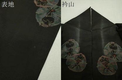平和屋着物●本場大島紬　9マルキ　地空　お雛様　正絹　逸品　DABF7837ps