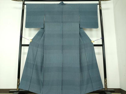 平和屋着物●江戸小紋　訪問着　変わり間道　正絹　逸品　DABF7840ps
