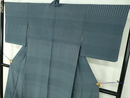 平和屋着物●江戸小紋　訪問着　変わり間道　正絹　逸品　DABF7840ps