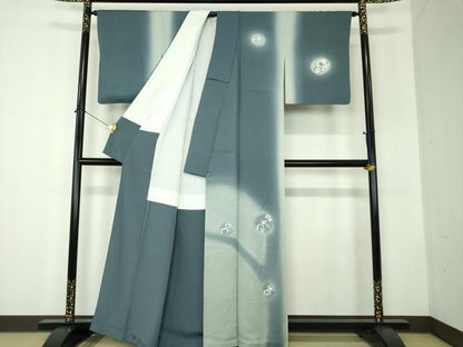 平和屋着物●訪問着　亀甲花文　暈し染め　正絹　逸品　未使用　DABF7845ps