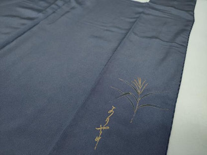 平和屋着物●江戸小紋　作家物　市松文様　鮫小紋柄　正絹　逸品　DABF7856ps
