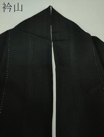 平和屋着物●訪問着　刺繍　桜楓　黒地　銀彩　正絹　逸品　DABF7857ps