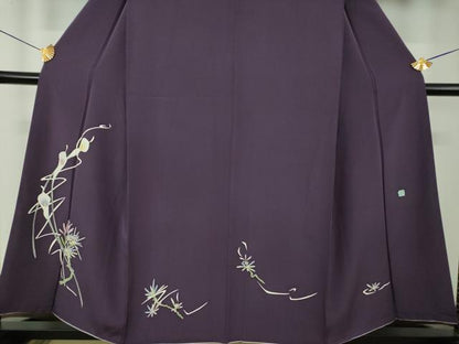 平和屋着物●本加賀友禅作家　松島由美　訪問着　カラー　枝花文　正絹　逸品　DABF7862ps