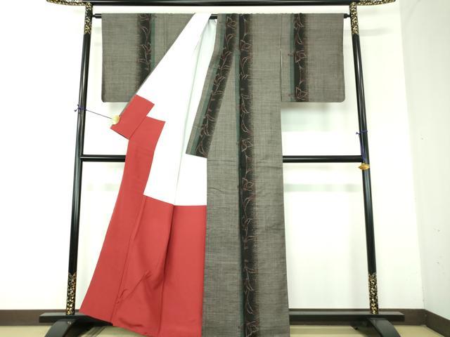 平和屋着物●本場大島紬　9マルキ　花間道　正絹　逸品　DABF7865ps